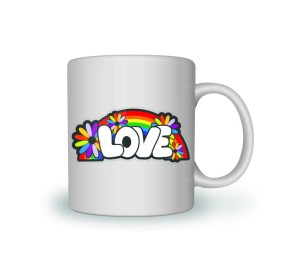 Kubek TĘCZOWE LOVE