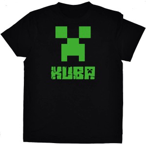 Koszulka Creeper + imię piksele
