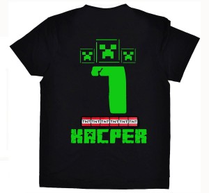 Koszulka Creeper 7 + imię piksele tnt