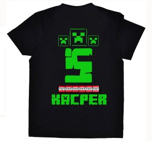 Koszulka Creeper 5 + imię piksele tnt