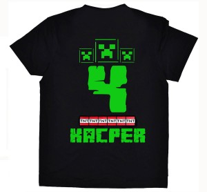 Koszulka Creeper 4 + imię piksele tnt