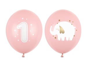 Balony 30 cm, Roczek, Pastel Pale Pink