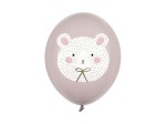 Balony 30 cm, Miś polarny, Pastel Warm Grey