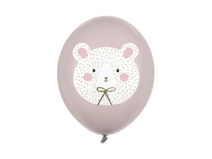 Balony 30 cm, Miś polarny, Pastel Warm Grey