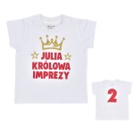 Koszulka Królowa Imprezy + dowolne imię