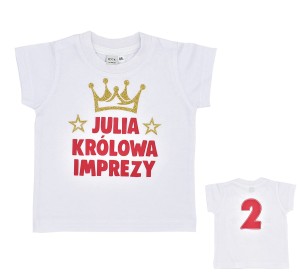 Koszulka Królowa Imprezy + dowolne imię