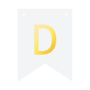 Baner DIY 16 cm - literka D