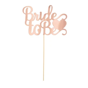 Toppery na Wieczór Panieński Bride To Be rose gold
