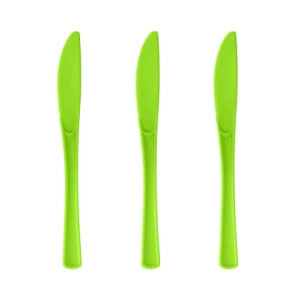 Noże plastikowe duże zielone 10szt