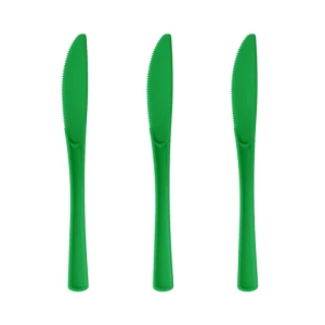 Noże plastikowe duże ciemno zielone 10szt