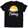 koszulka wędkarska Fishing czarna