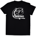 koszulka wędkarska Fishing czarna