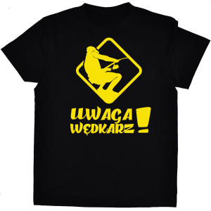 Koszulka wędkarska UWAGA WĘDKARZ