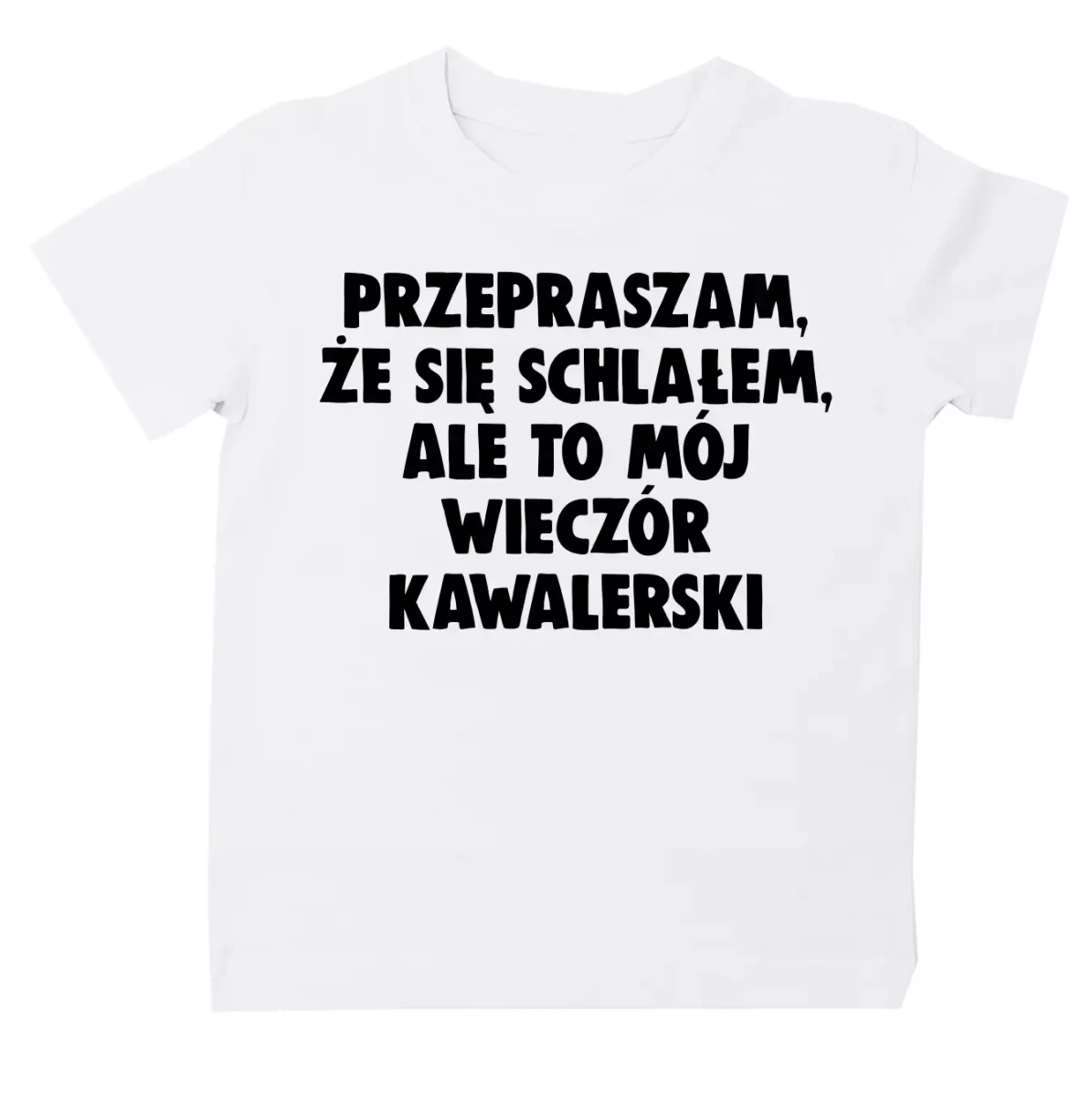 koszulka przepraszam, że się schlałem biała