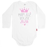 Body mam już roczek + imię z brokatowym nadrukiem