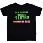 Koszulka Ale gratka kończę 4 latka! piksele