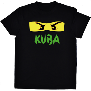 Koszulka z imieniem - ZIELONY NINJA