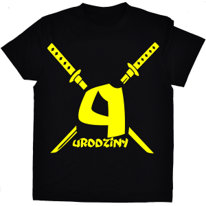Koszulka 9 urodziny NINJA - z mieczami