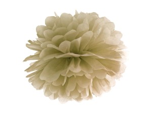 Pompon bibułowy złoty 35cm