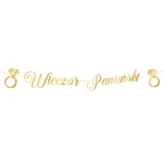 Baner Wieczór Panieński złoty napis 150 cm