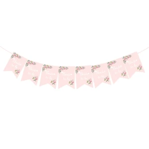 Baner Wieczór Panieński Bride to be różowy 250 cm