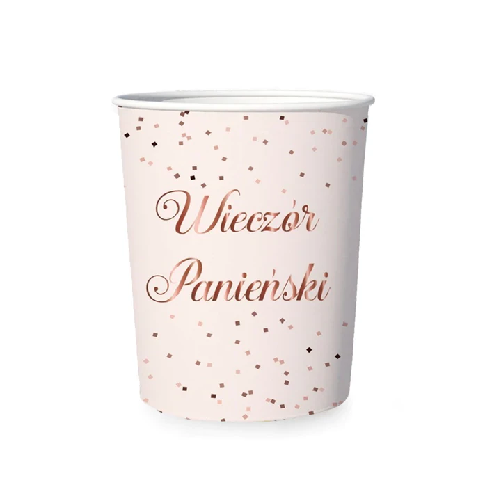 Kubek różowy Wieczór Panieński 6szt