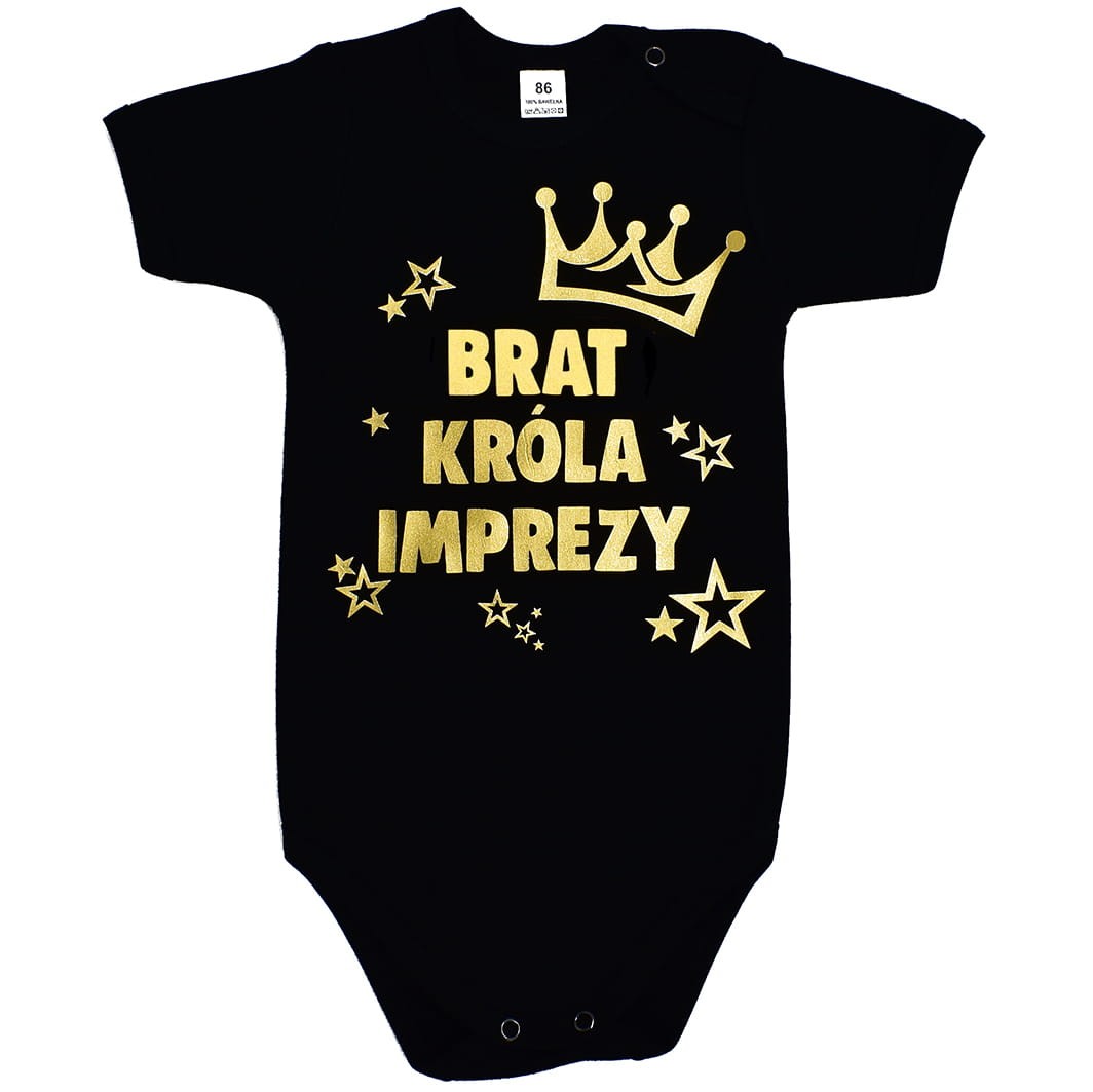 brat krola imprezy body dziecięce