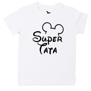 Koszulka Super Tata z uszami myszki