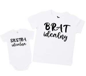 Zestaw dla brata i siostry Brat idealny, siostra idealna