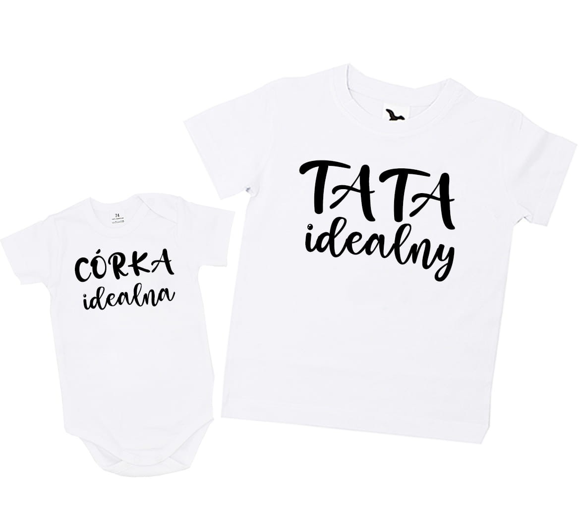 zestaw dla taty i córki, tata idealny córka idealna