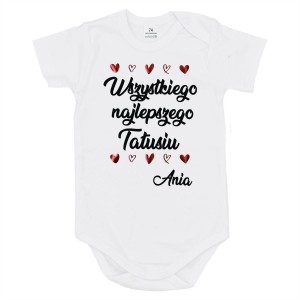 Body na Dzień Ojca Wszystkiego najlepszego Tatusiu z imieniem córki