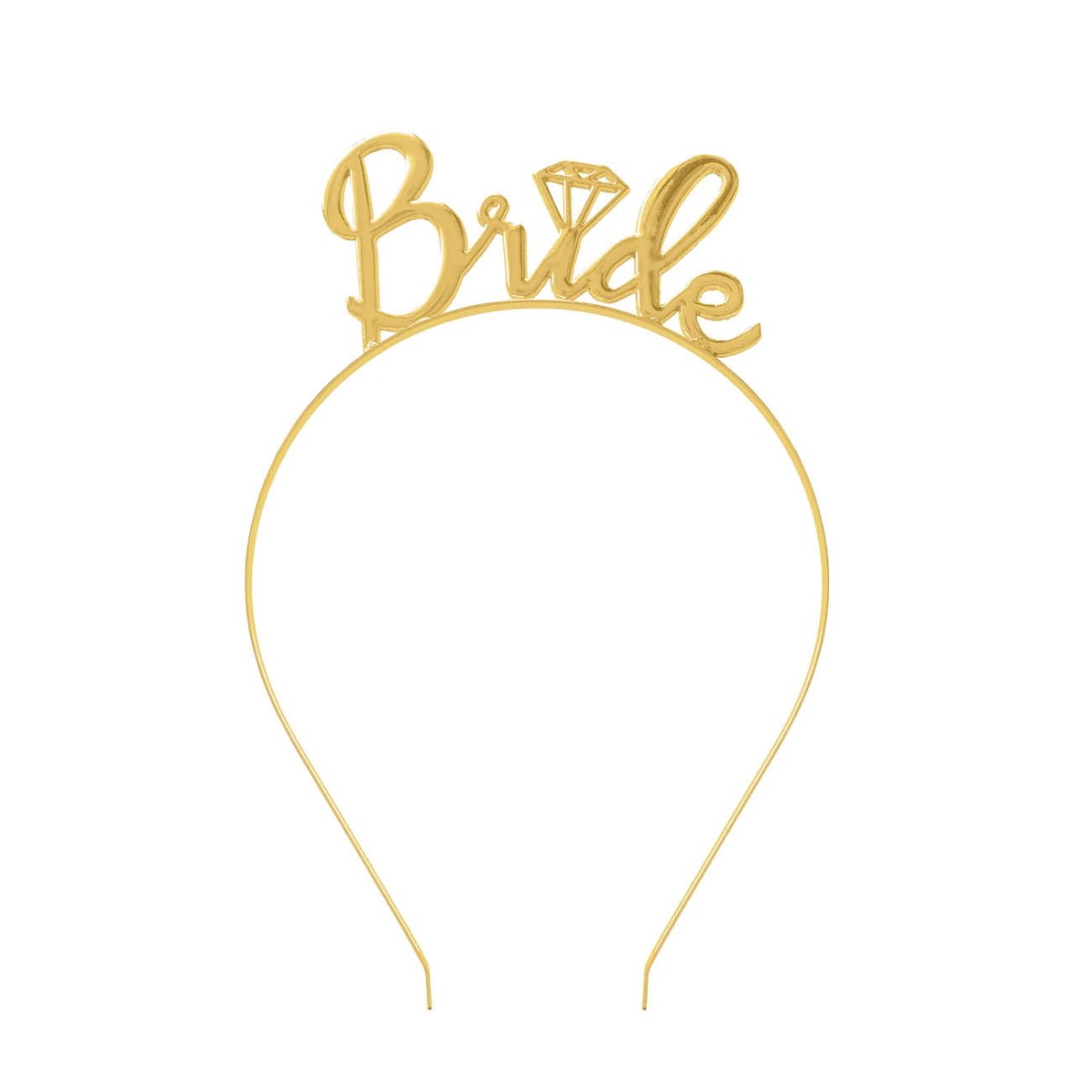 Opaska BRIDE Panna Młoda złota metalowa