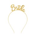 Opaska BRIDE Panna Młoda złota metalowa