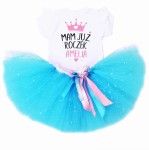 Komplet Mam już roczek z falbanką