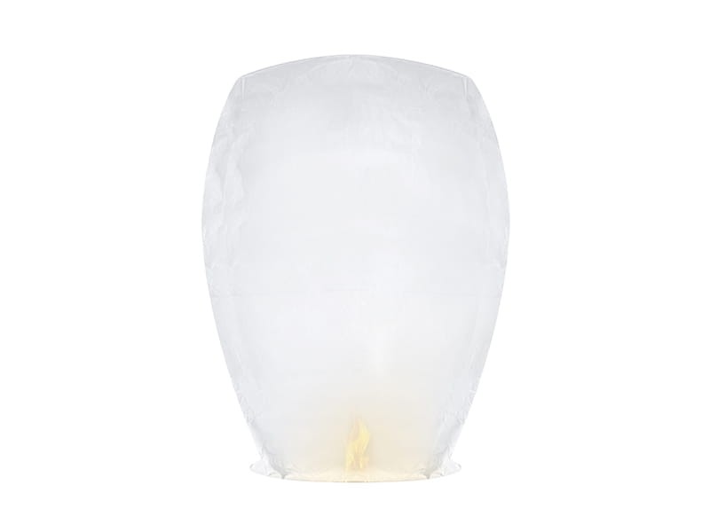 Lampion latający, biały, 37 x 53 x 95cm