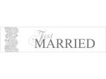 Tablica samochodowa Just Married 50x11,5cm
