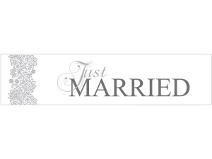 Tablica samochodowa Just Married 50x11,5cm