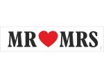 Tablica samochodowa Mr Mrs 50x11,5cm