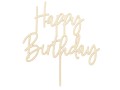 Topper drewniany Happy Birthday, 16.5cm