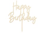 Topper drewniany Happy Birthday, 16.5cm
