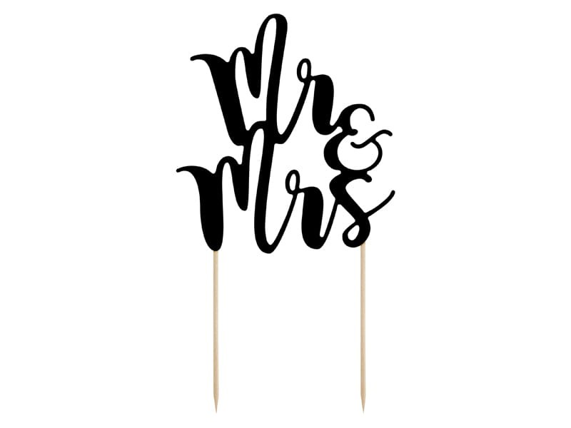 Topper na tort Mr&Mrs, 25,5cm