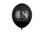 Balony 30cm, 18 & Brilliant, Pastel Black