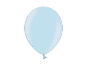 Balony 27cm, metaliczne niebieskie 25szt