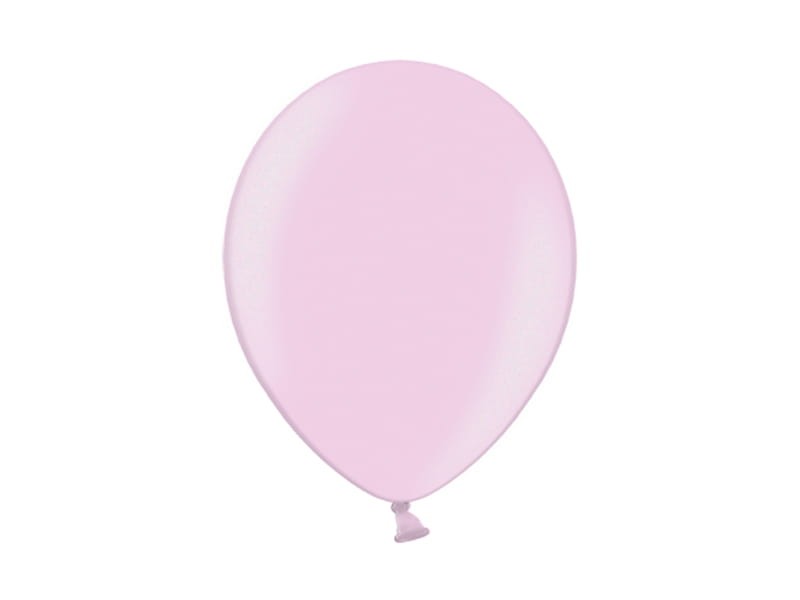 Balony 27cm, metaliczne różowe