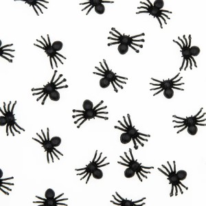 Konfetti Halloween Pająki czarne 10szt.