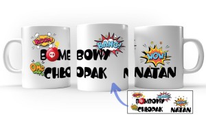 Kubek Bombowy chłopak + imię