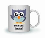 Kubek na dzień nauczyciela - smacznej kawusi z sową