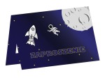 Zaproszenie urodzinowe Kosmos - 6 szt