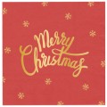 Serwetki Merry Christmas czerwone 10szt.