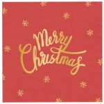 Serwetki Merry Christmas czerwone 10szt.